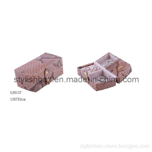 Portable Snake PU Jewelry Box for Travel (SJ0137)
